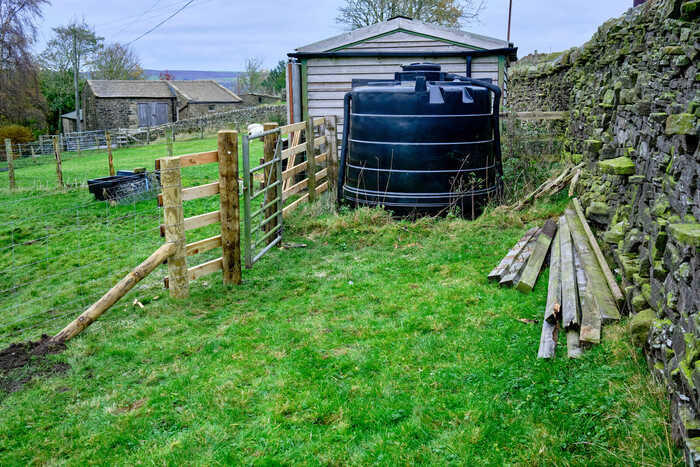 oil tank on a farm