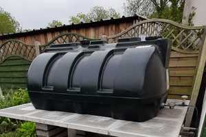 Perfect raised oil tank base construction in Somerset