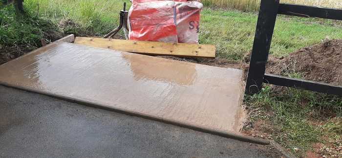 concrete oil tank base