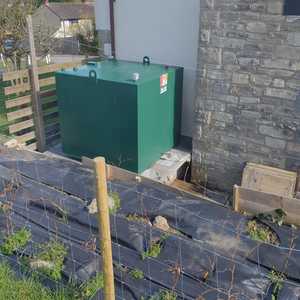oil tank with boundary fence 