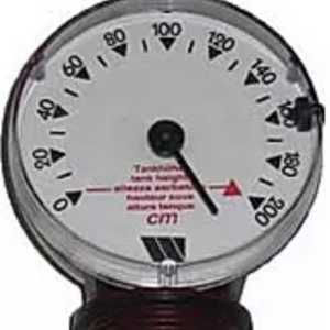 Visual float contents gauge image for oil tank
